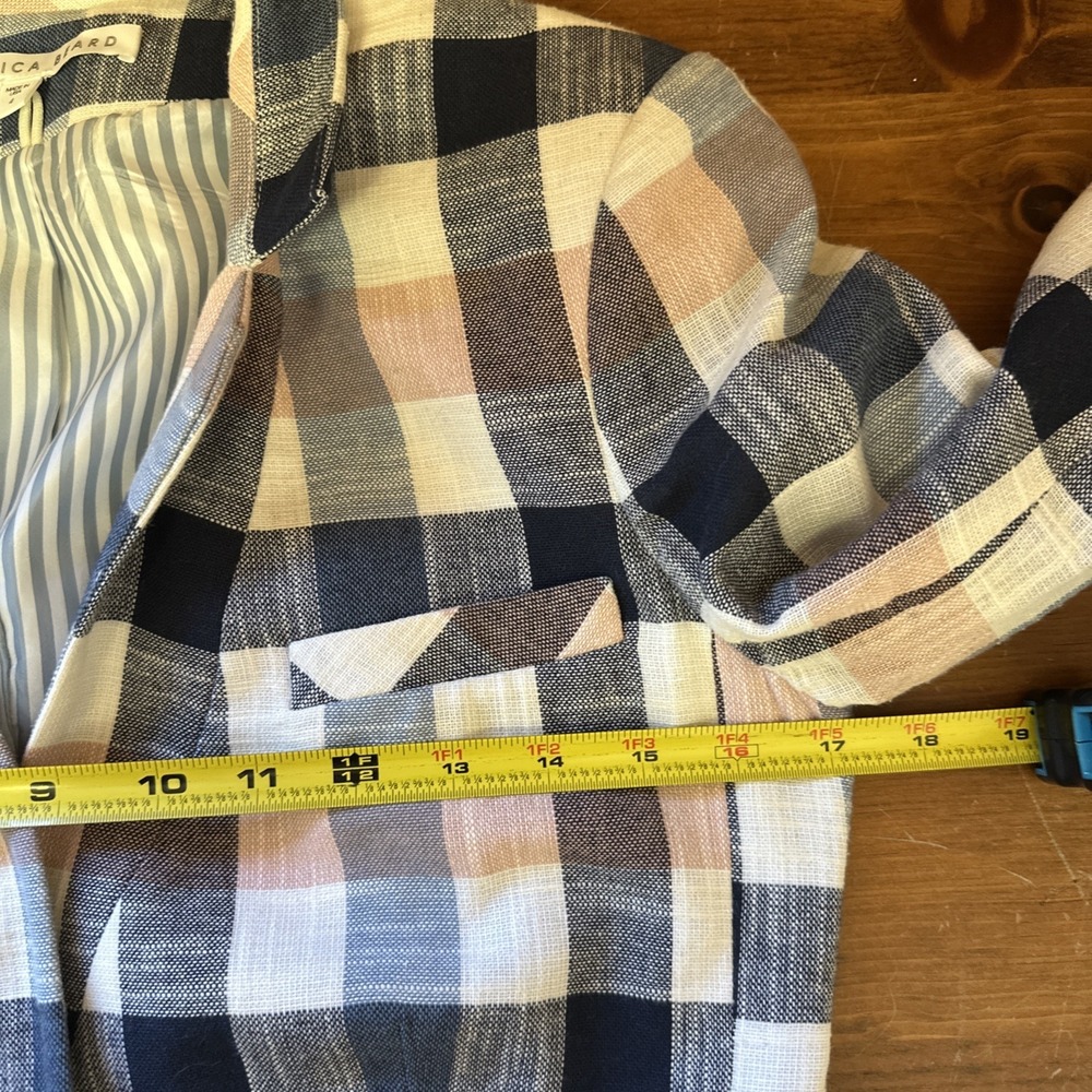 Veronica Beard Jacket 4 Hosanna Plaid Dickey Schoolboy Preppy Career College - Picture 13 of 13